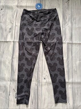 Women’s Size Small Black Mickey Head Print Leggings - Charlie’s Project